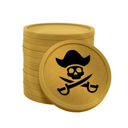 Jetons pour buvette pièce de pirate Ø29 mm - 100 pièces