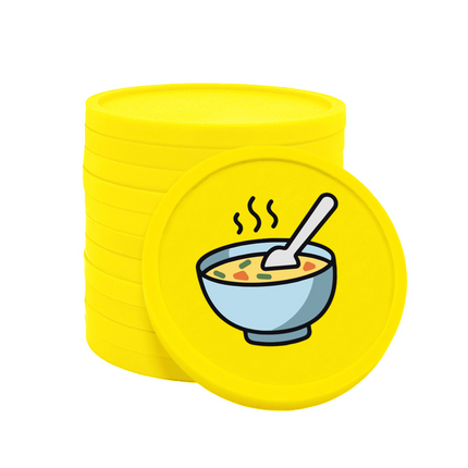 Jetons pour buvette soupe Ø29 mm - 100 pièces