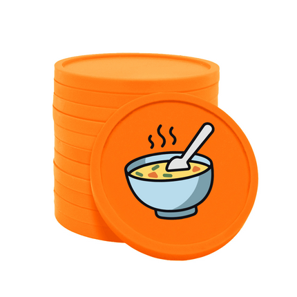 Jetons pour buvette soupe Ø29 mm - 100 pièces