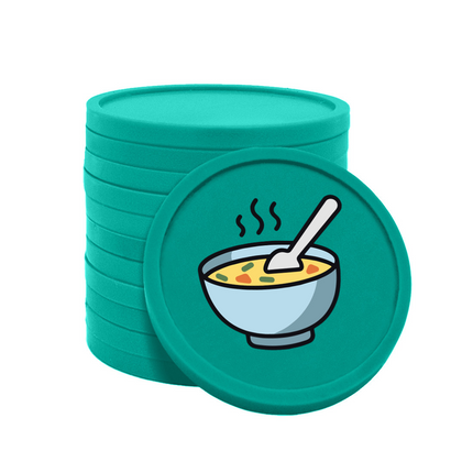 Jetons pour buvette soupe Ø29 mm - 100 pièces