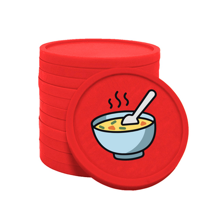 Jetons pour buvette soupe Ø29 mm - 100 pièces