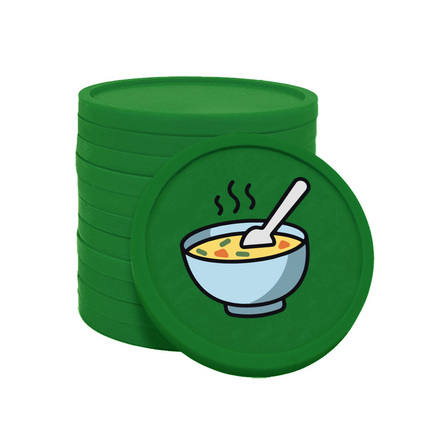 Jetons pour buvette soupe Ø29 mm - 100 pièces