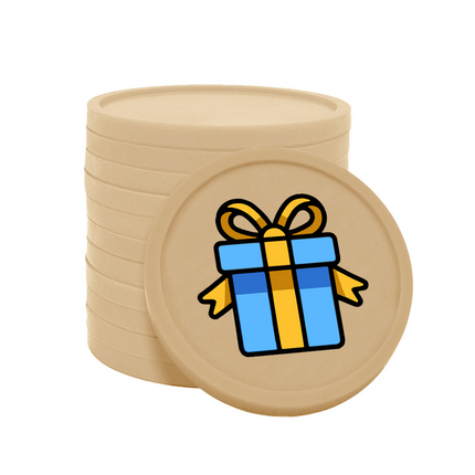 Jetons pour buvette cadeau Ø29 mm - 100 pièces
