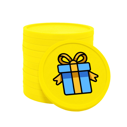 Jetons pour buvette cadeau Ø29 mm - 100 pièces