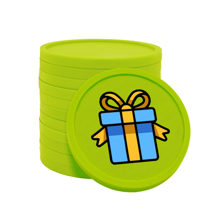 Jetons pour buvette cadeau Ø29 mm - 100 pièces