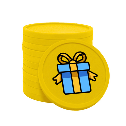 Jetons pour buvette cadeau Ø29 mm - 100 pièces