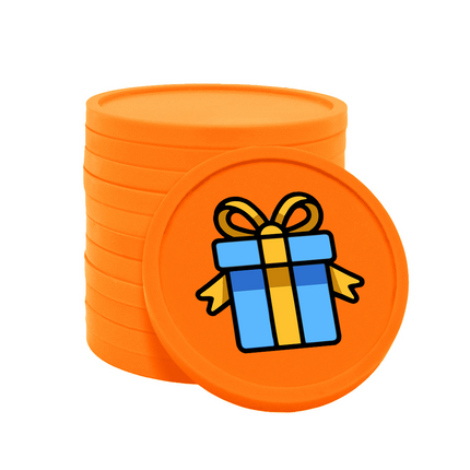 Jetons pour buvette cadeau Ø29 mm - 100 pièces