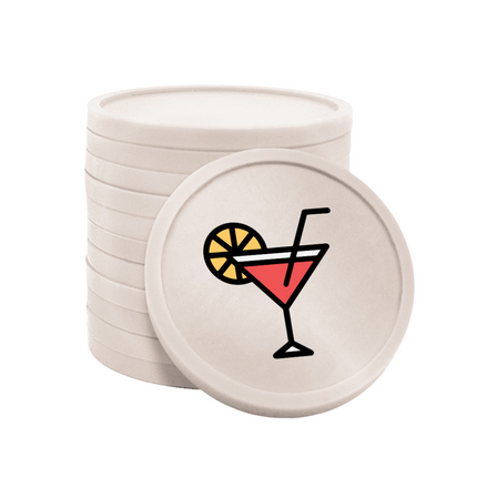 Jetons pour buvette cocktail Ø29 mm - 100 pièces
