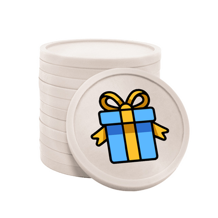 Jetons pour buvette cadeau Ø29 mm - 100 pièces
