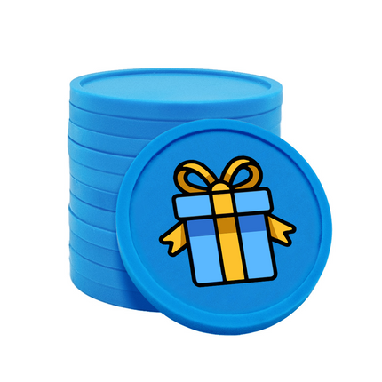 Jetons pour buvette cadeau Ø29 mm - 100 pièces