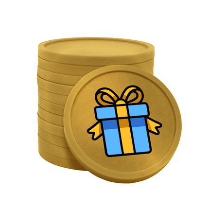 Jetons pour buvette cadeau Ø29 mm - 100 pièces