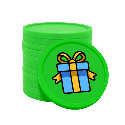 Jetons pour buvette cadeau Ø29 mm - 100 pièces