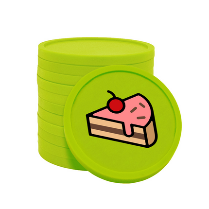 Jetons pour buvette pâtisserie Ø29 mm - 100 pièces