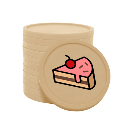 Jetons pour buvette pâtisserie Ø29 mm - 100 pièces