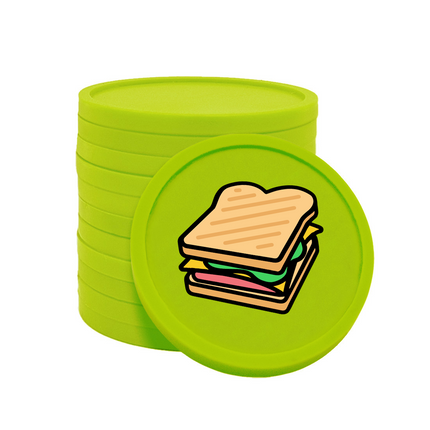 Jetons pour buvette sandwich Ø29 mm - 100 pièces