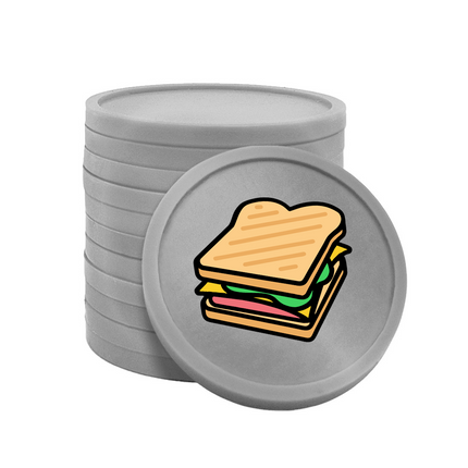 Jetons pour buvette sandwich Ø29 mm - 100 pièces