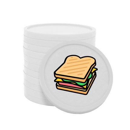 Jetons pour buvette sandwich Ø29 mm - 100 pièces