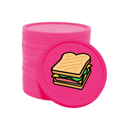 Jetons pour buvette sandwich Ø29 mm - 100 pièces