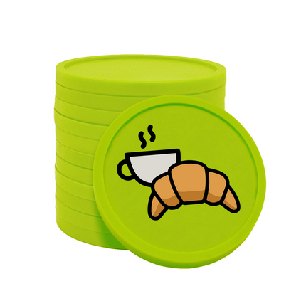 Jetons pour buvette café croissant Ø29 mm - 100 pièces