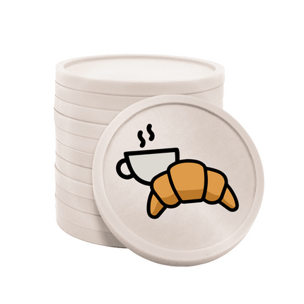 Jetons pour buvette café croissant Ø29 mm - 100 pièces