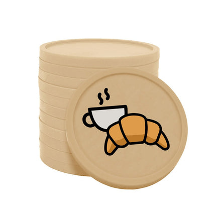 Jetons pour buvette café croissant Ø29 mm - 100 pièces