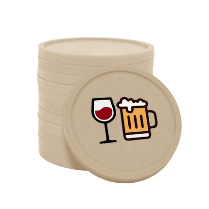 Jetons pour buvette bière et vin Ø29 mm - 100 pièces