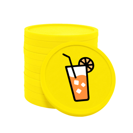 Jetons pour buvette limonade Ø29 mm - 100 pièces