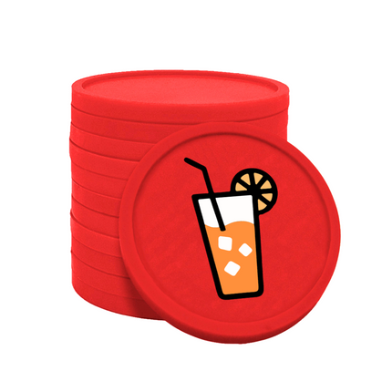 Jetons pour buvette limonade Ø29 mm - 100 pièces