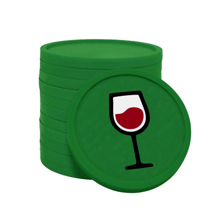 Jetons pour buvette verre de vin Ø29 mm - 100 pièces