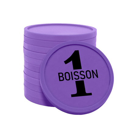 Jetons pour buvette 1 boisson Ø29 mm - 100 pièces