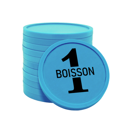 Jetons pour buvette 1 boisson Ø29 mm - 100 pièces