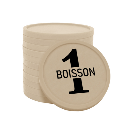 Jetons pour buvette 1 boisson Ø29 mm - 100 pièces