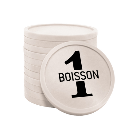 Jetons pour buvette 1 boisson Ø29 mm - 100 pièces