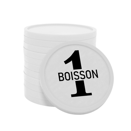 Jetons pour buvette 1 boisson Ø29 mm - 100 pièces