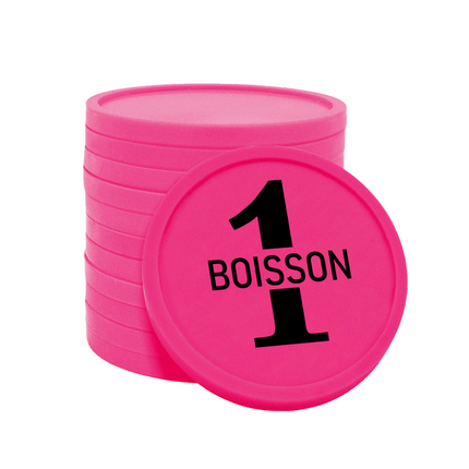 Jetons pour buvette 1 boisson Ø29 mm - 100 pièces