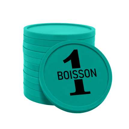 Jetons pour buvette 1 boisson Ø29 mm - 100 pièces