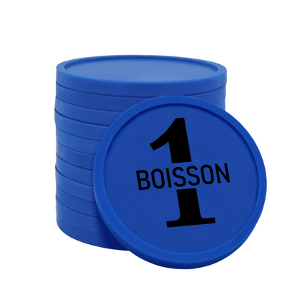 Jetons pour buvette 1 boisson Ø29 mm - 100 pièces