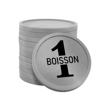 Jetons pour buvette 1 boisson Ø29 mm - 100 pièces