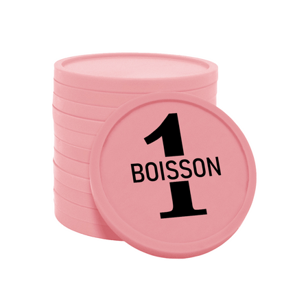 Jetons pour buvette 1 boisson Ø29 mm - 100 pièces