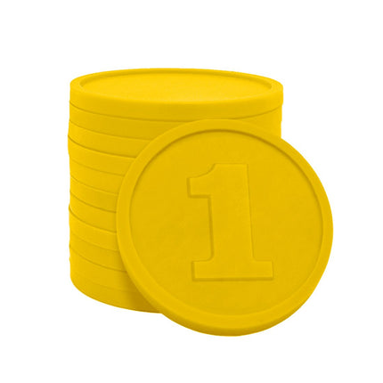 Jetons pour buvette avec chiffre 1 Ø29 mm - 250 pièces