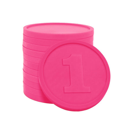 Jetons pour buvette avec chiffre 1 Ø29 mm - 250 pièces