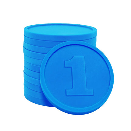 Jetons pour buvette avec chiffre 1 Ø29 mm - 250 pièces