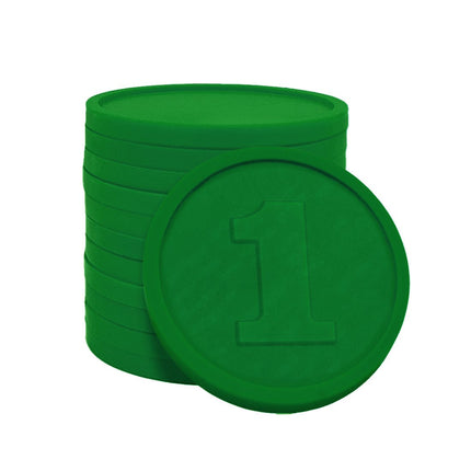 Jetons pour buvette avec chiffre 1 Ø29 mm - 250 pièces