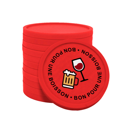 Jetons pour buvette bon pour une boisson Ø29 mm - 100 pièces