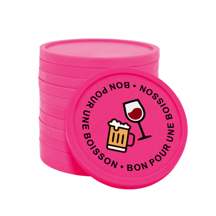 Jetons pour buvette bon pour une boisson Ø29 mm - 100 pièces