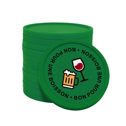 Jetons pour buvette bon pour une boisson Ø29 mm - 100 pièces