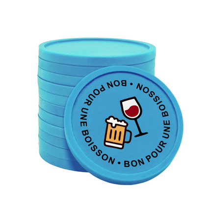 Jetons pour buvette bon pour une boisson Ø29 mm - 100 pièces