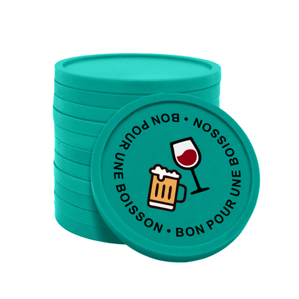 Jetons pour buvette bon pour une boisson Ø29 mm - 100 pièces
