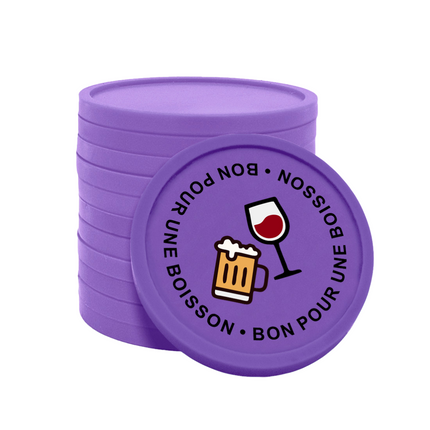 Jetons pour buvette bon pour une boisson Ø29 mm - 100 pièces