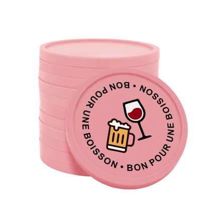 Jetons pour buvette bon pour une boisson Ø29 mm - 100 pièces